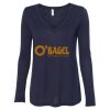Women's Flowy Long Sleeve V-Neck Tee Thumbnail