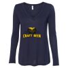 Women's Flowy Long Sleeve V-Neck Tee Thumbnail