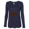 Women's Flowy Long Sleeve V-Neck Tee Thumbnail