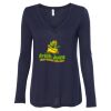 Women's Flowy Long Sleeve V-Neck Tee Thumbnail