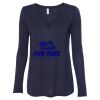 Women's Flowy Long Sleeve V-Neck Tee Thumbnail
