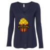 Women's Flowy Long Sleeve V-Neck Tee Thumbnail