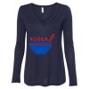 Women's Flowy Long Sleeve V-Neck Tee Thumbnail