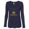 Women's Flowy Long Sleeve V-Neck Tee Thumbnail