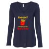 Women's Flowy Long Sleeve V-Neck Tee Thumbnail