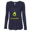 Women's Flowy Long Sleeve V-Neck Tee Thumbnail