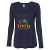 Women's Flowy Long Sleeve V-Neck Tee Thumbnail