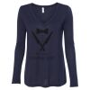 Women's Flowy Long Sleeve V-Neck Tee Thumbnail