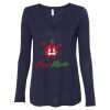 Women's Flowy Long Sleeve V-Neck Tee Thumbnail