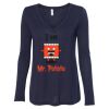 Women's Flowy Long Sleeve V-Neck Tee Thumbnail