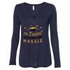Women's Flowy Long Sleeve V-Neck Tee Thumbnail