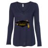 Women's Flowy Long Sleeve V-Neck Tee Thumbnail