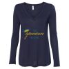 Women's Flowy Long Sleeve V-Neck Tee Thumbnail
