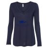 Women's Flowy Long Sleeve V-Neck Tee Thumbnail