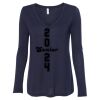 Women's Flowy Long Sleeve V-Neck Tee Thumbnail
