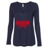 Women's Flowy Long Sleeve V-Neck Tee Thumbnail