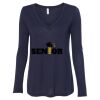 Women's Flowy Long Sleeve V-Neck Tee Thumbnail