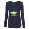 Women's Flowy Long Sleeve V-Neck Tee Thumbnail