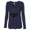 Women's Flowy Long Sleeve V-Neck Tee Thumbnail