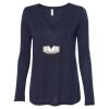 Women's Flowy Long Sleeve V-Neck Tee Thumbnail
