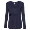 Women's Flowy Long Sleeve V-Neck Tee Thumbnail