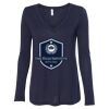 Women's Flowy Long Sleeve V-Neck Tee Thumbnail