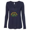 Women's Flowy Long Sleeve V-Neck Tee Thumbnail