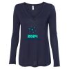 Women's Flowy Long Sleeve V-Neck Tee Thumbnail