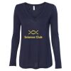 Women's Flowy Long Sleeve V-Neck Tee Thumbnail