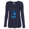 Women's Flowy Long Sleeve V-Neck Tee Thumbnail