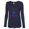 Women's Flowy Long Sleeve V-Neck Tee Thumbnail