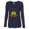 Women's Flowy Long Sleeve V-Neck Tee Thumbnail