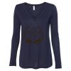 Women's Flowy Long Sleeve V-Neck Tee Thumbnail