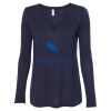 Women's Flowy Long Sleeve V-Neck Tee Thumbnail