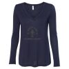 Women's Flowy Long Sleeve V-Neck Tee Thumbnail