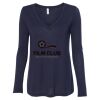Women's Flowy Long Sleeve V-Neck Tee Thumbnail