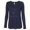 Women's Flowy Long Sleeve V-Neck Tee Thumbnail