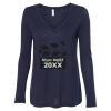 Women's Flowy Long Sleeve V-Neck Tee Thumbnail