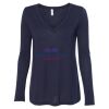 Women's Flowy Long Sleeve V-Neck Tee Thumbnail