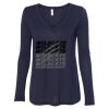 Women's Flowy Long Sleeve V-Neck Tee Thumbnail