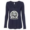 Women's Flowy Long Sleeve V-Neck Tee Thumbnail