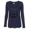 Women's Flowy Long Sleeve V-Neck Tee Thumbnail