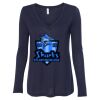 Women's Flowy Long Sleeve V-Neck Tee Thumbnail