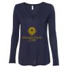 Women's Flowy Long Sleeve V-Neck Tee Thumbnail