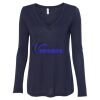Women's Flowy Long Sleeve V-Neck Tee Thumbnail