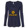 Women's Flowy Long Sleeve V-Neck Tee Thumbnail