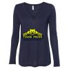 Women's Flowy Long Sleeve V-Neck Tee Thumbnail