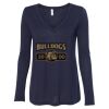 Women's Flowy Long Sleeve V-Neck Tee Thumbnail