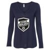 Women's Flowy Long Sleeve V-Neck Tee Thumbnail