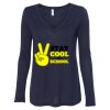 Women's Flowy Long Sleeve V-Neck Tee Thumbnail